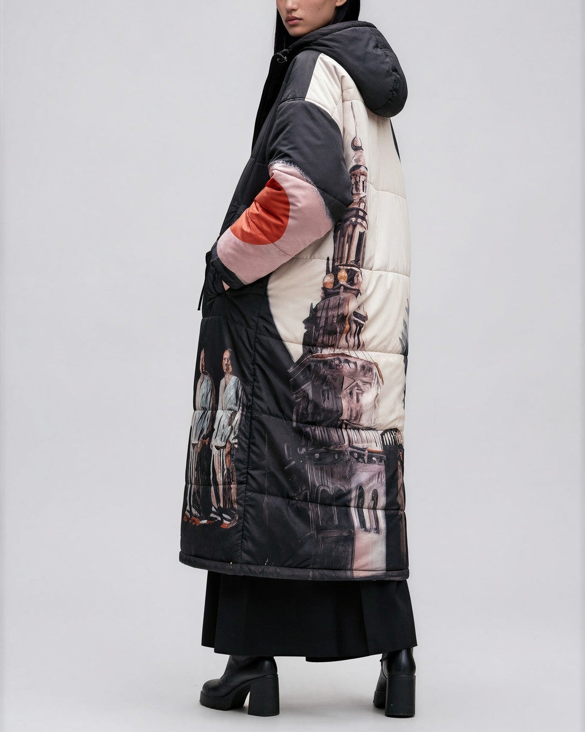 Sittingsuit inspired by artwork created for Elsinore Shakespeare Festival